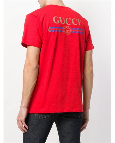 red gucci mesh shirt|men red Gucci shirt.